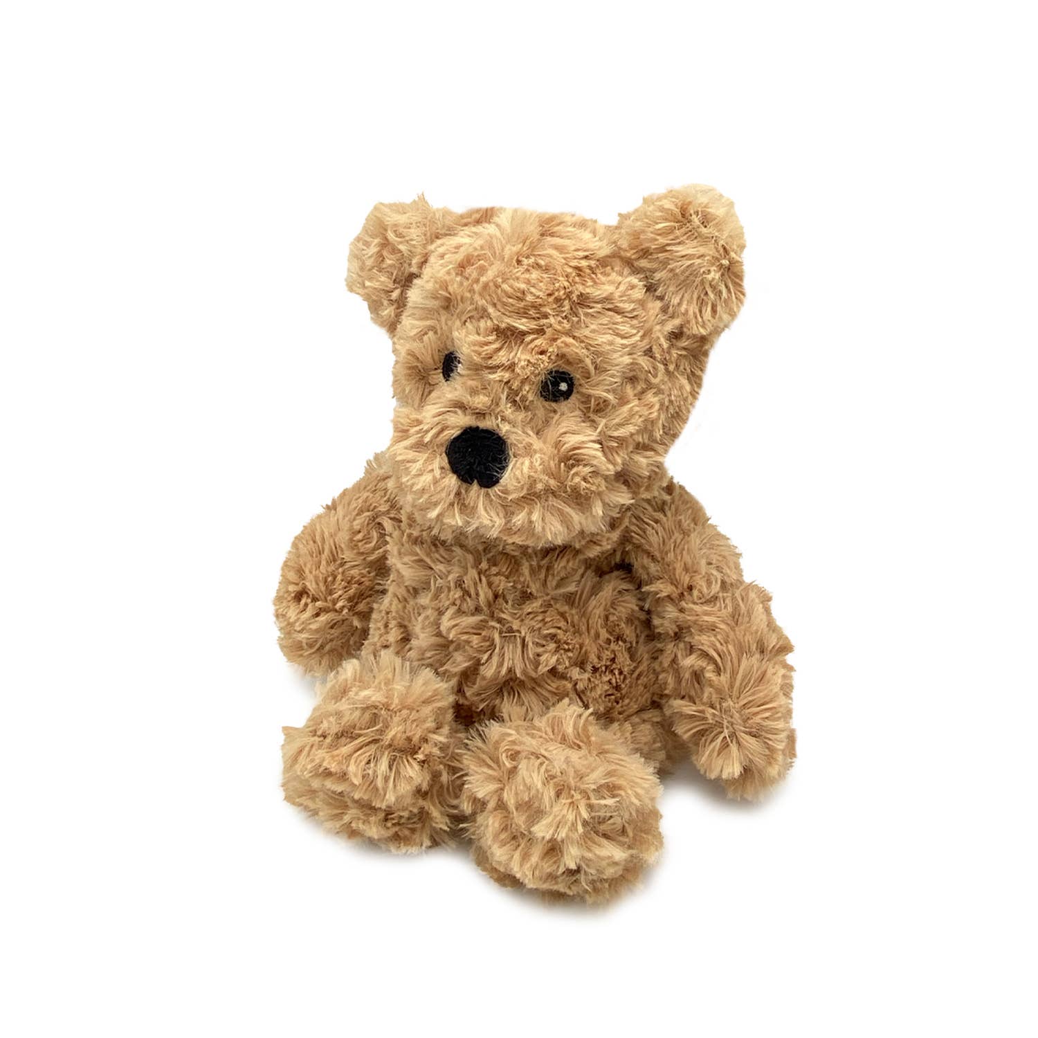 Plush teddy bear on a white background