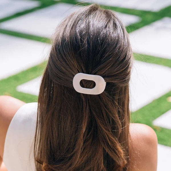 Flat Round Hair Clip