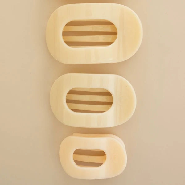 Flat Round Hair Clip