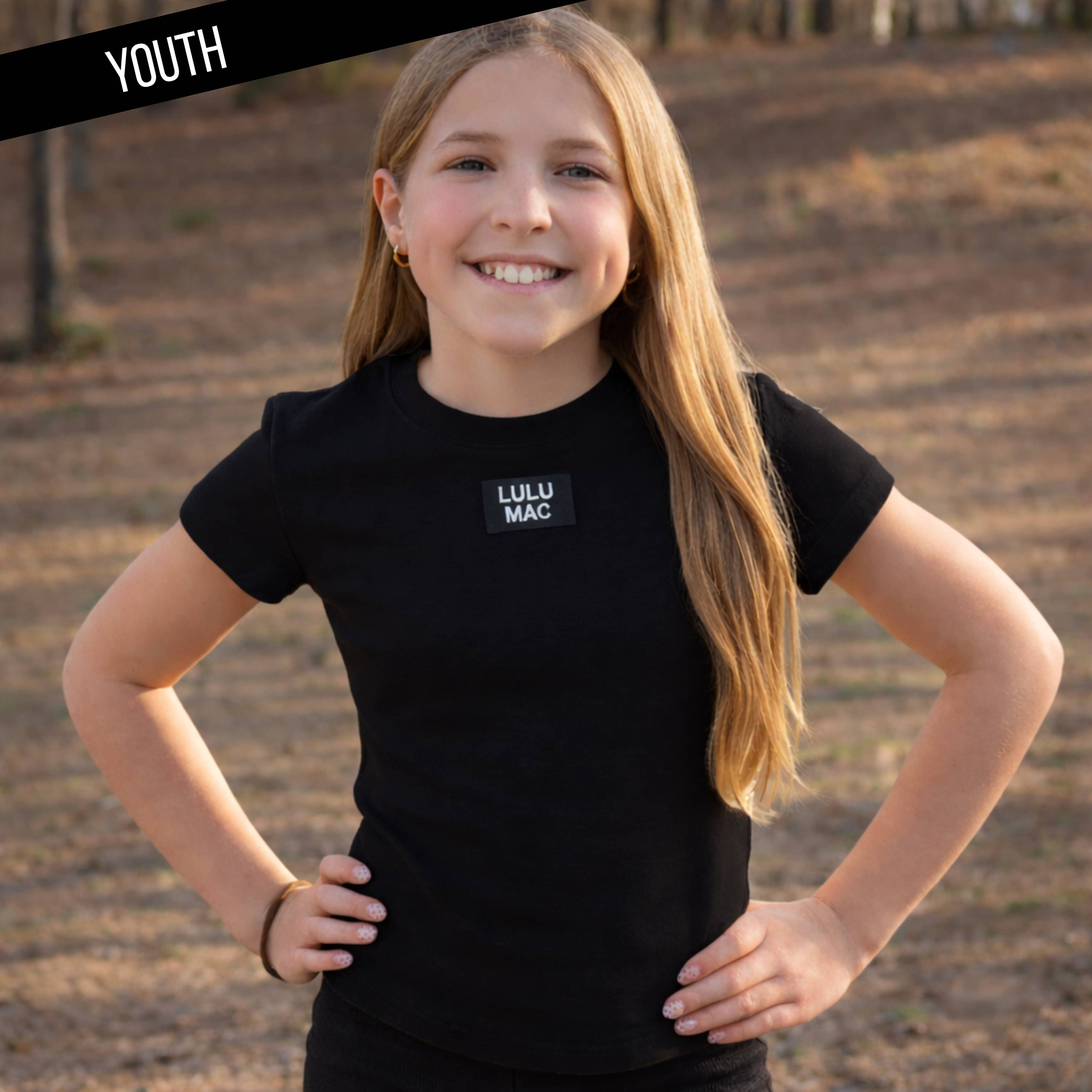 Girlie Girl Originals - KD-TP1000 Kids Baby Doll Top - Black