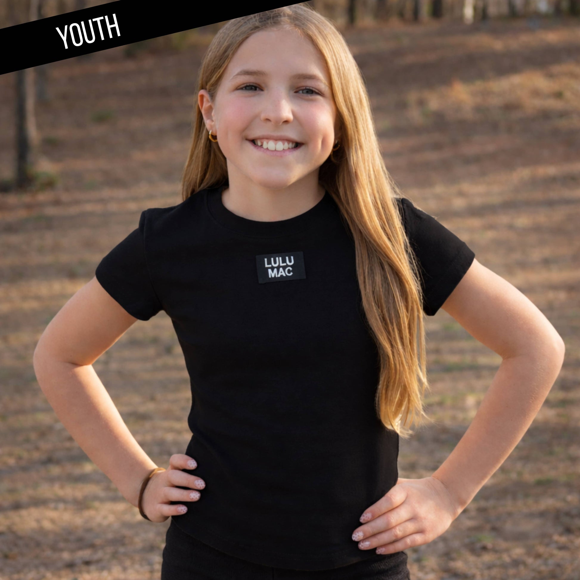 Girlie Girl Originals - KD-TP1000 Kids Baby Doll Top - Black