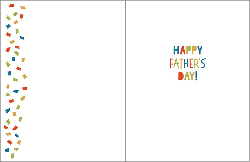 GINA B DESIGNS - Father's Day Greeting Card - Dad Confetti