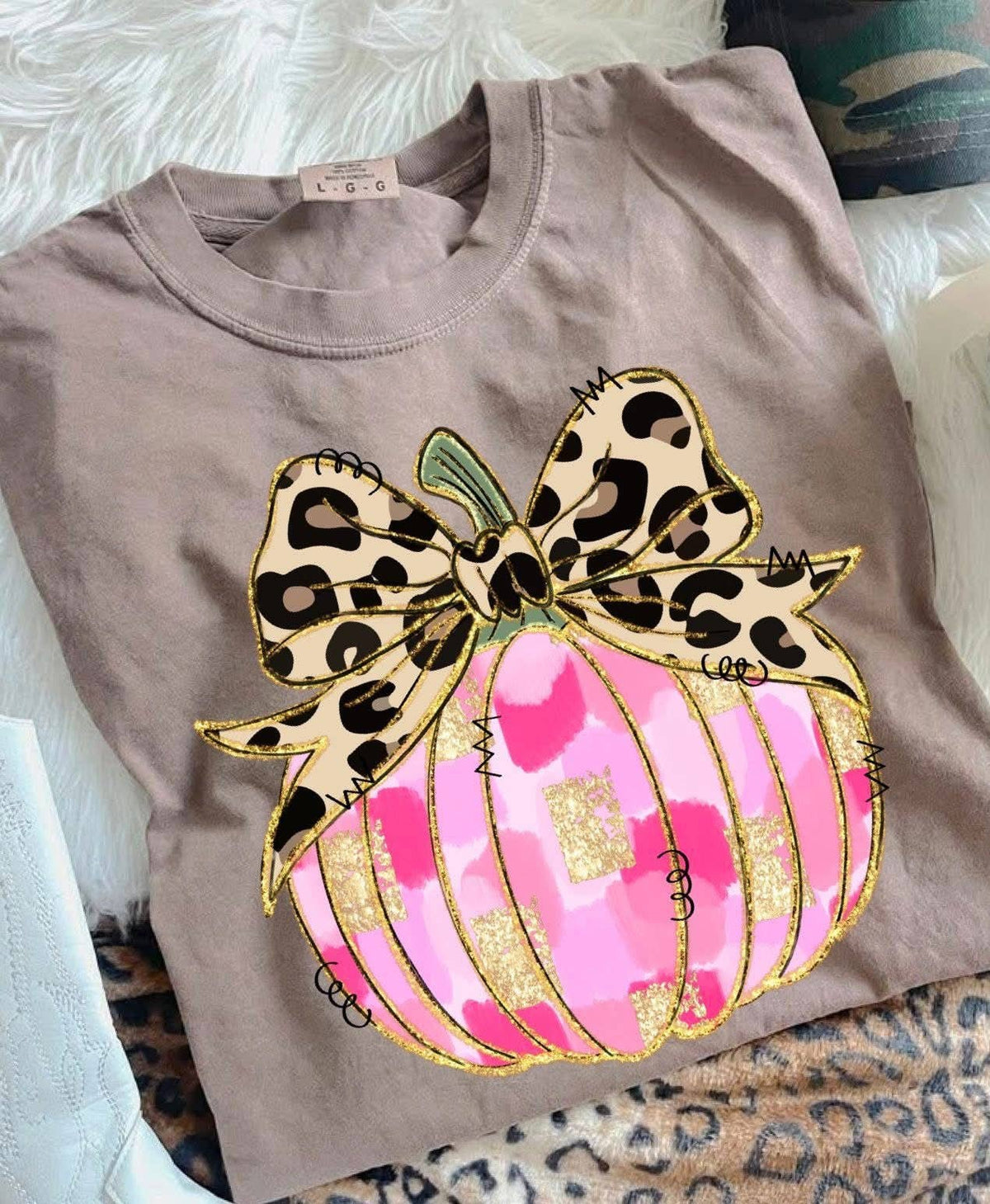 Ace of Grace - Leopard Pumpkin Tee