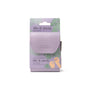 Lavender nail care kit packaging with 'file it away' text on a white background