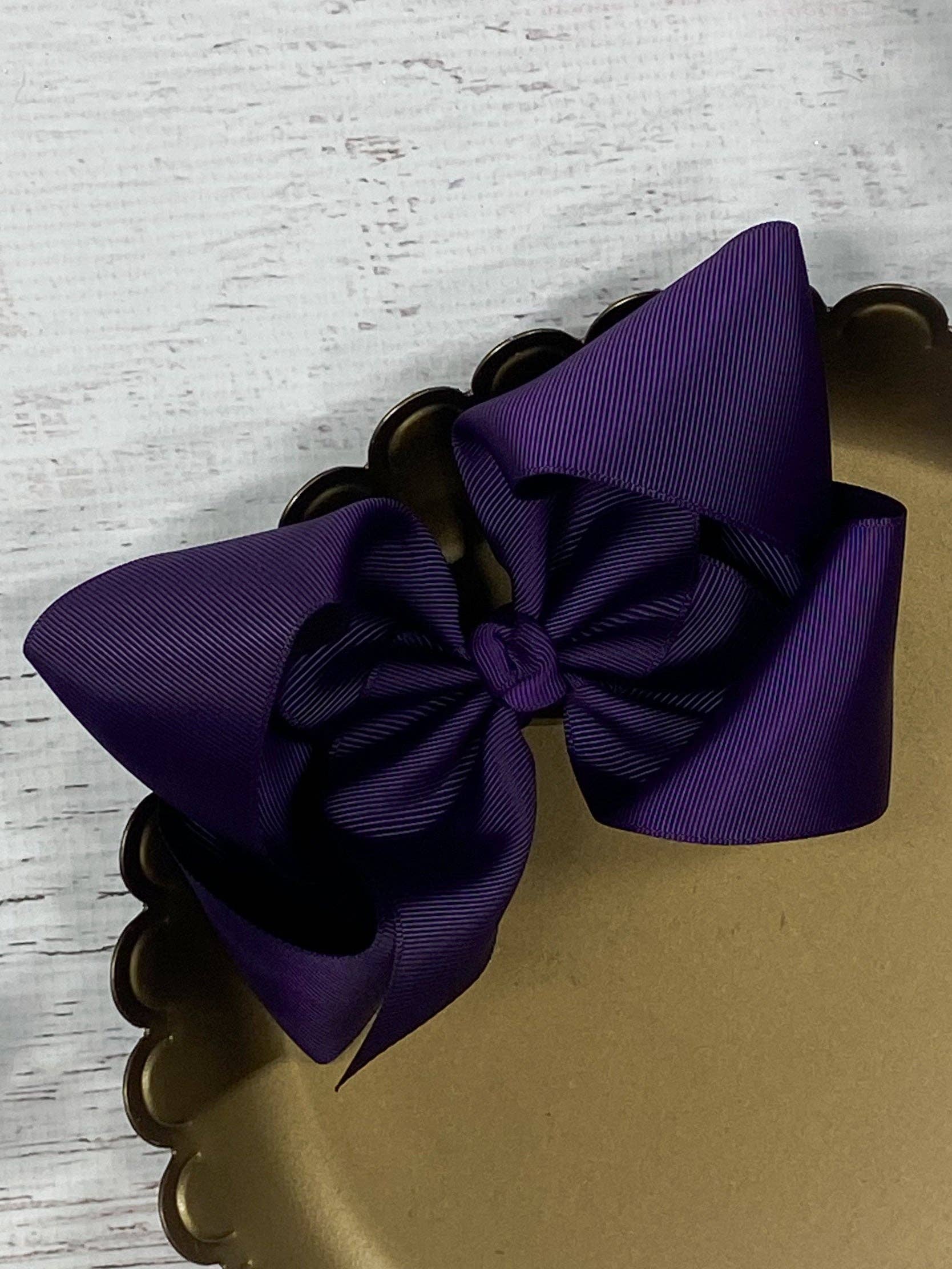 The Hair Bow Company - Oversize Grosgrain Hair Bow - Alligator Clip - 5.5"