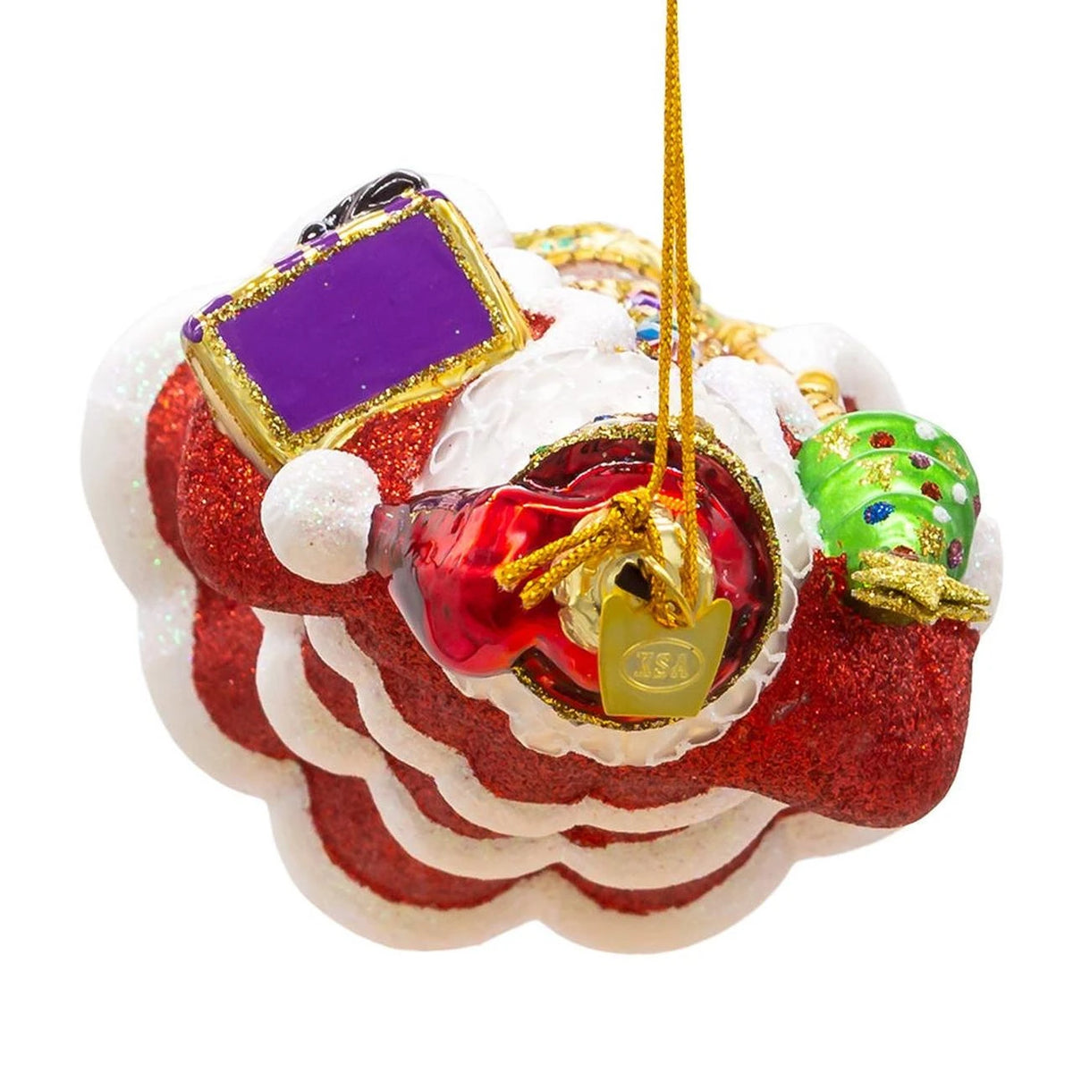 7" Bellissimo Red Santa w/Staff