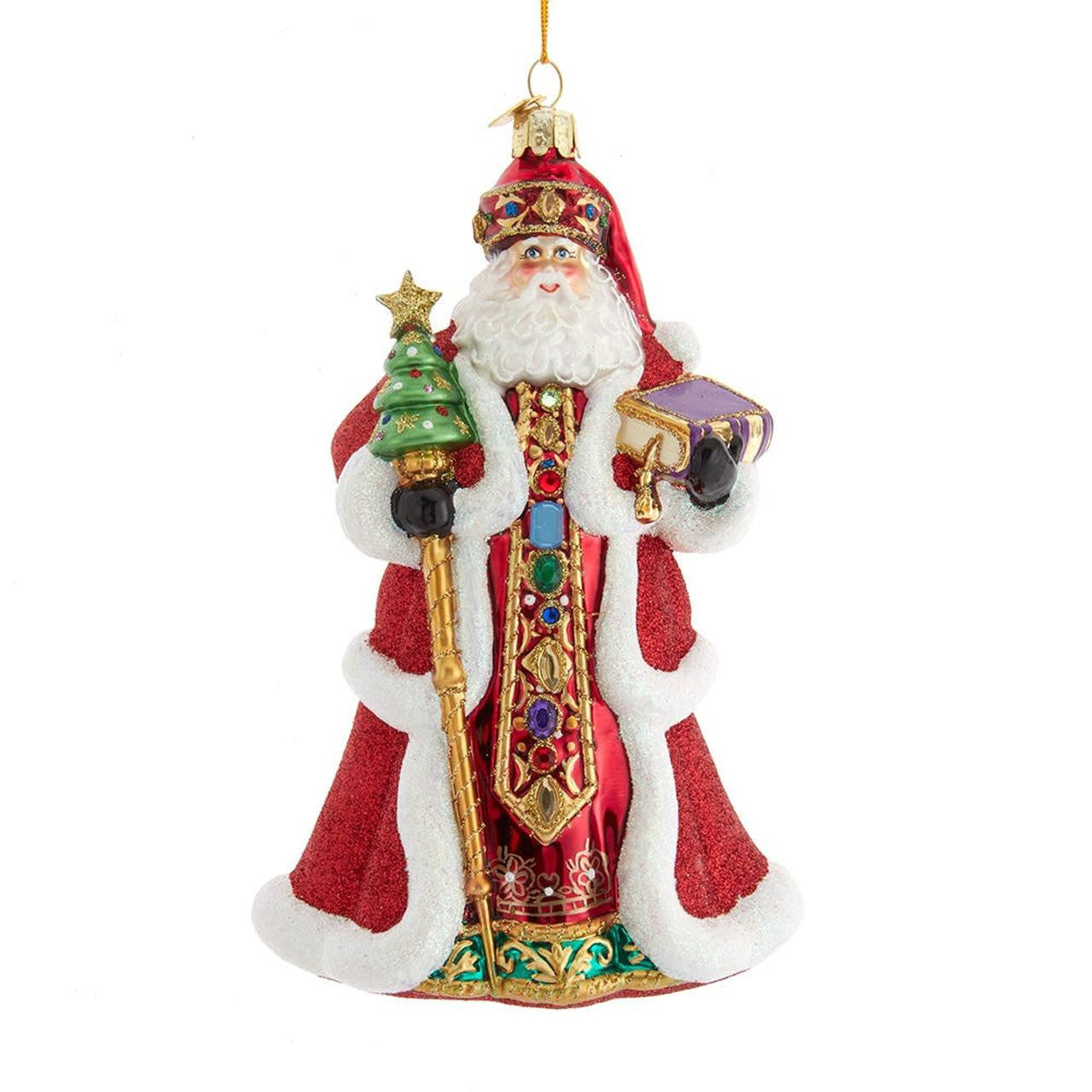 7" Bellissimo Red Santa w/Staff