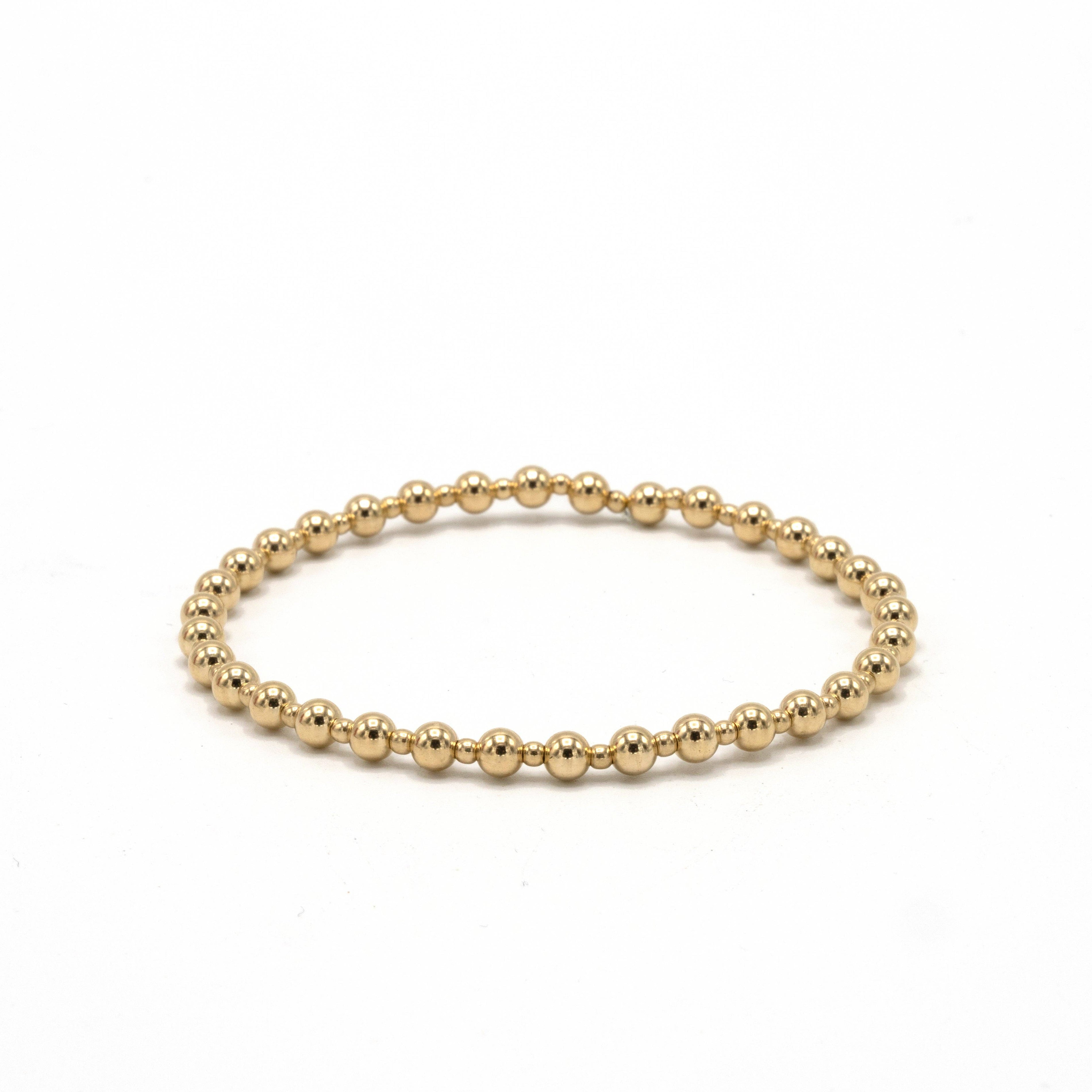 erin gray - 4mm+2mm+4mm Gold Filled Waterproof Dimension Bracelet