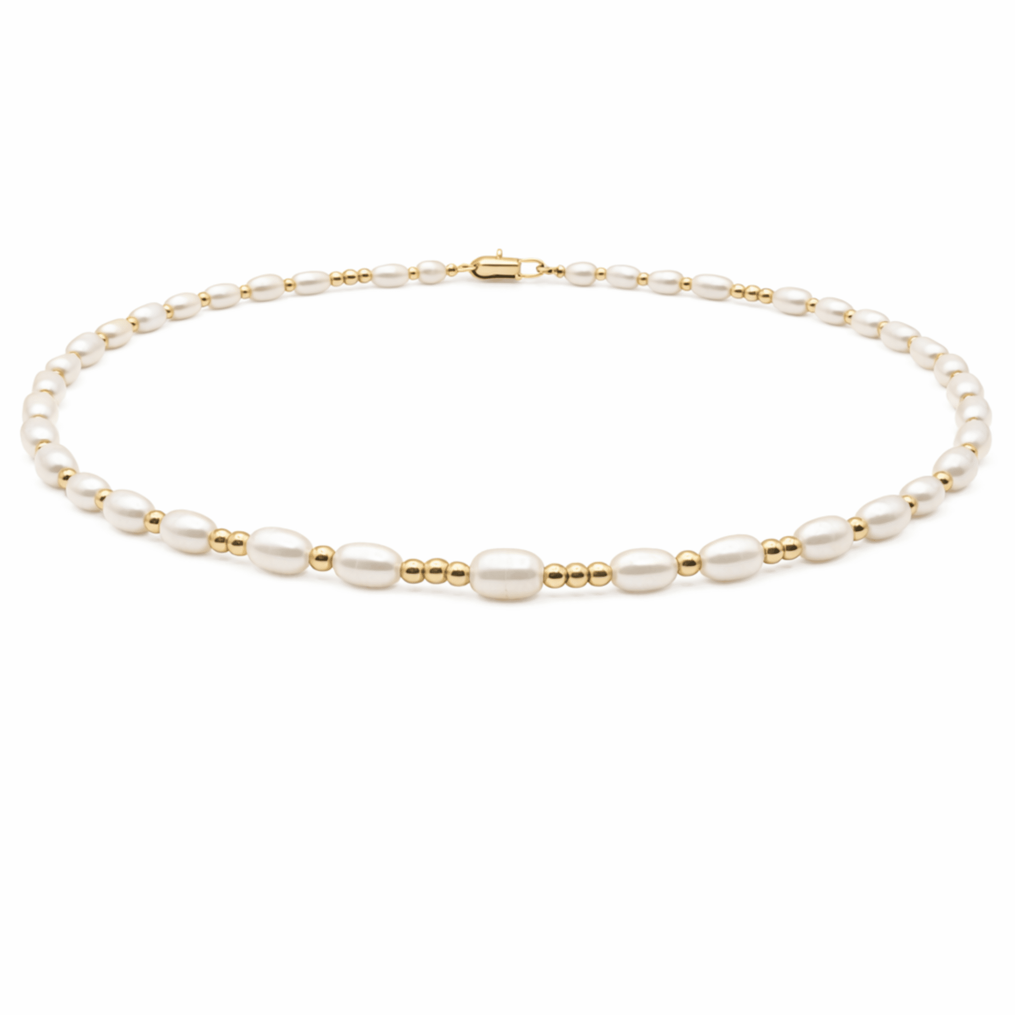 erin gray - 2mm Dainty Pearl 14k Gold Filled Waterproof Necklace
