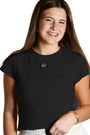 Girlie Girl Originals - LM-TP1000- BABY DOLL TOP SS-BLACK