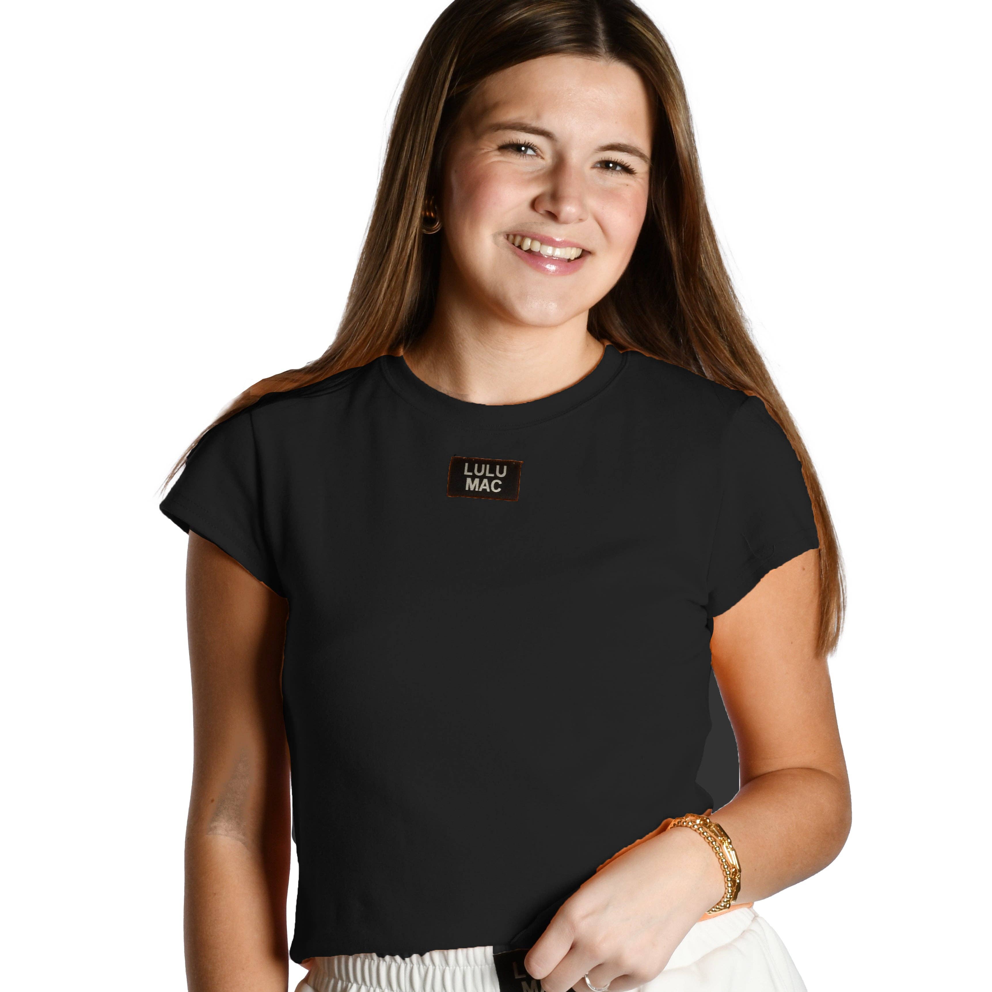 Girlie Girl Originals - LM-TP1000- BABY DOLL TOP SS-BLACK