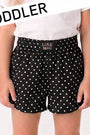 Girlie Girl Originals - TD-SH-1010 Black Mini Polka Dot TODDLER SHORT
