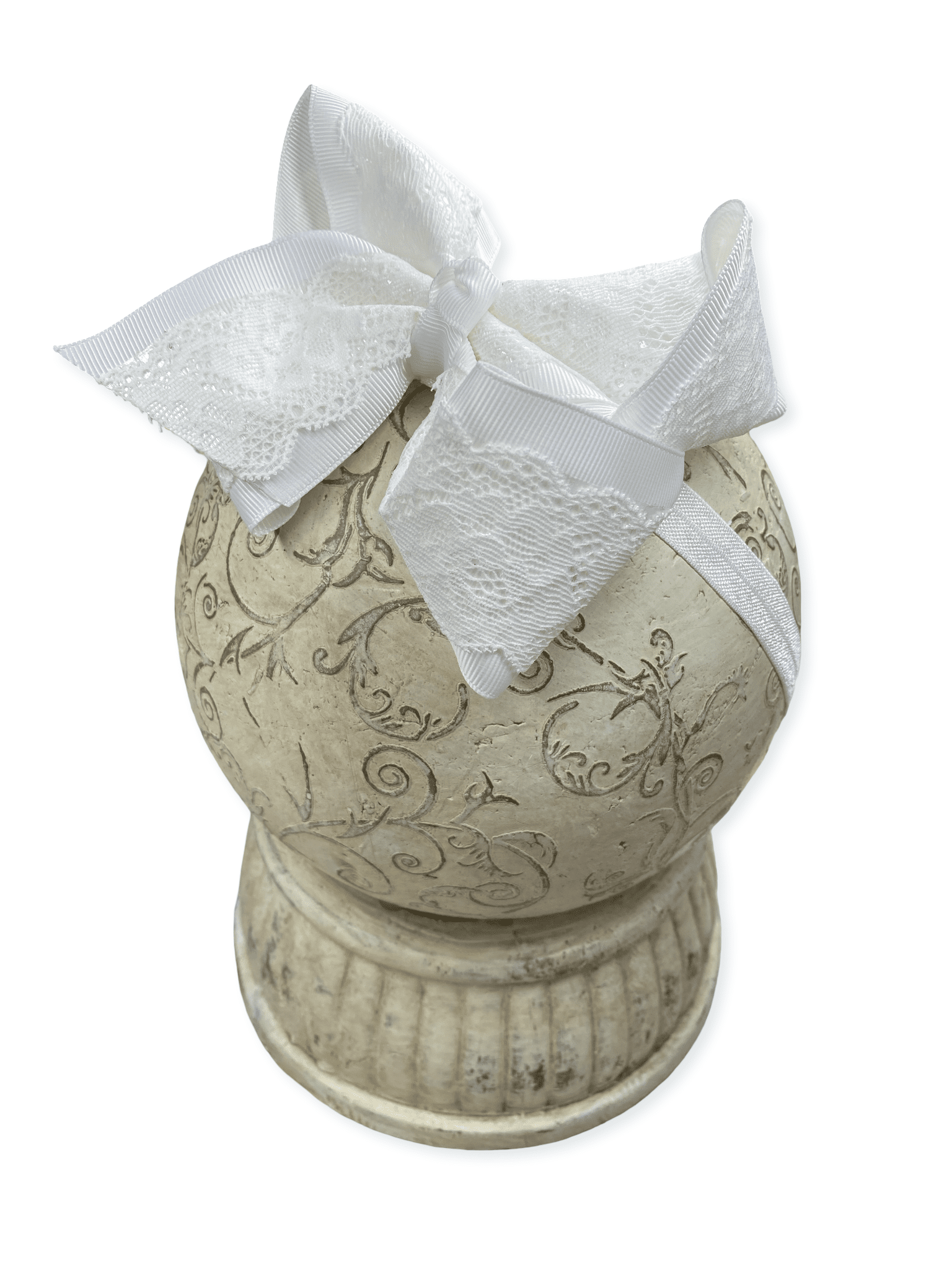The Hair Bow Company - 4.5" Chantilly Lace Classic Hair Bow | Clip or Headband
