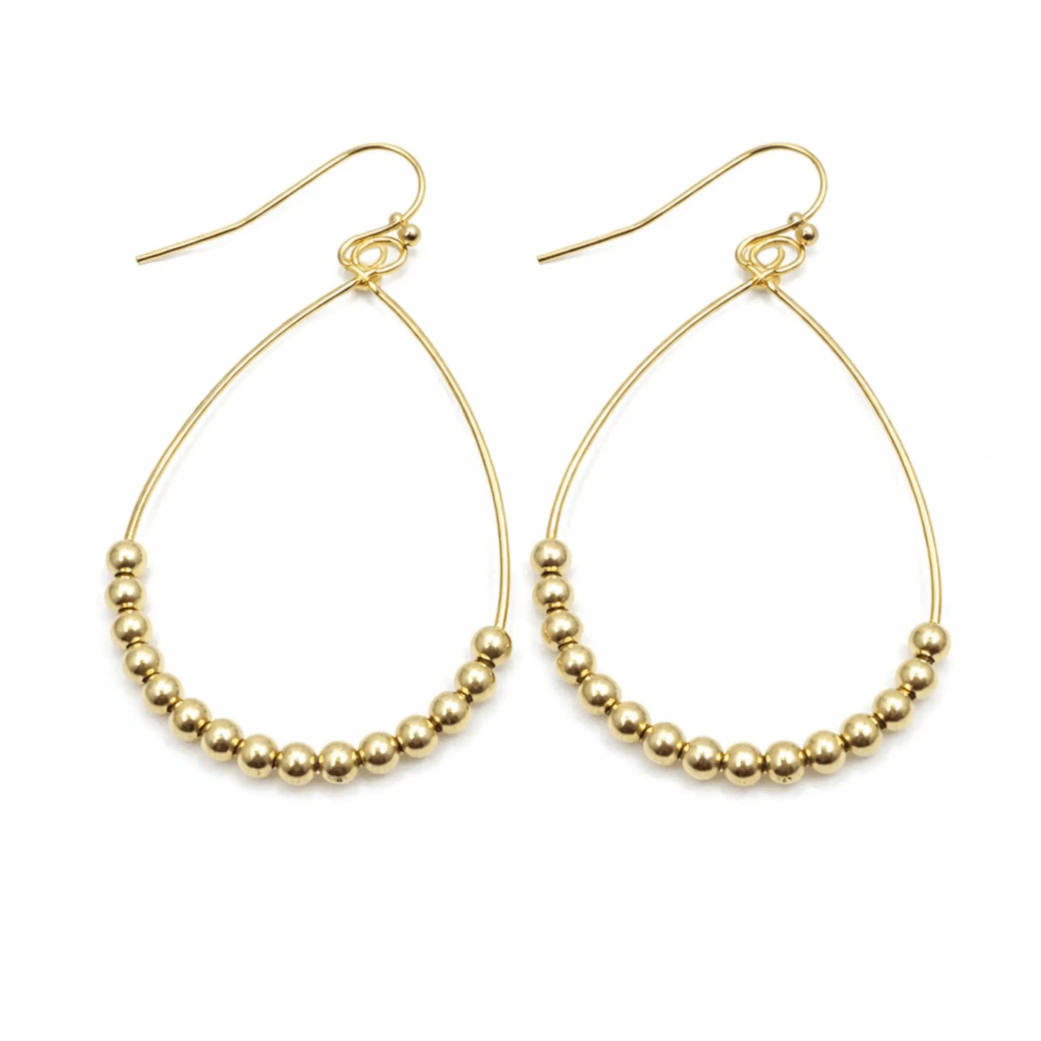 erin gray - Aster Beaded Earring in Gold