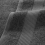 Close-up of a textured gray towel