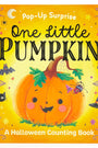 Book cover of 'One Little Pumpkin' with a pumpkin illustration on a yellow background