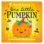 Book cover of 'One Little Pumpkin' with a pumpkin illustration on a yellow background