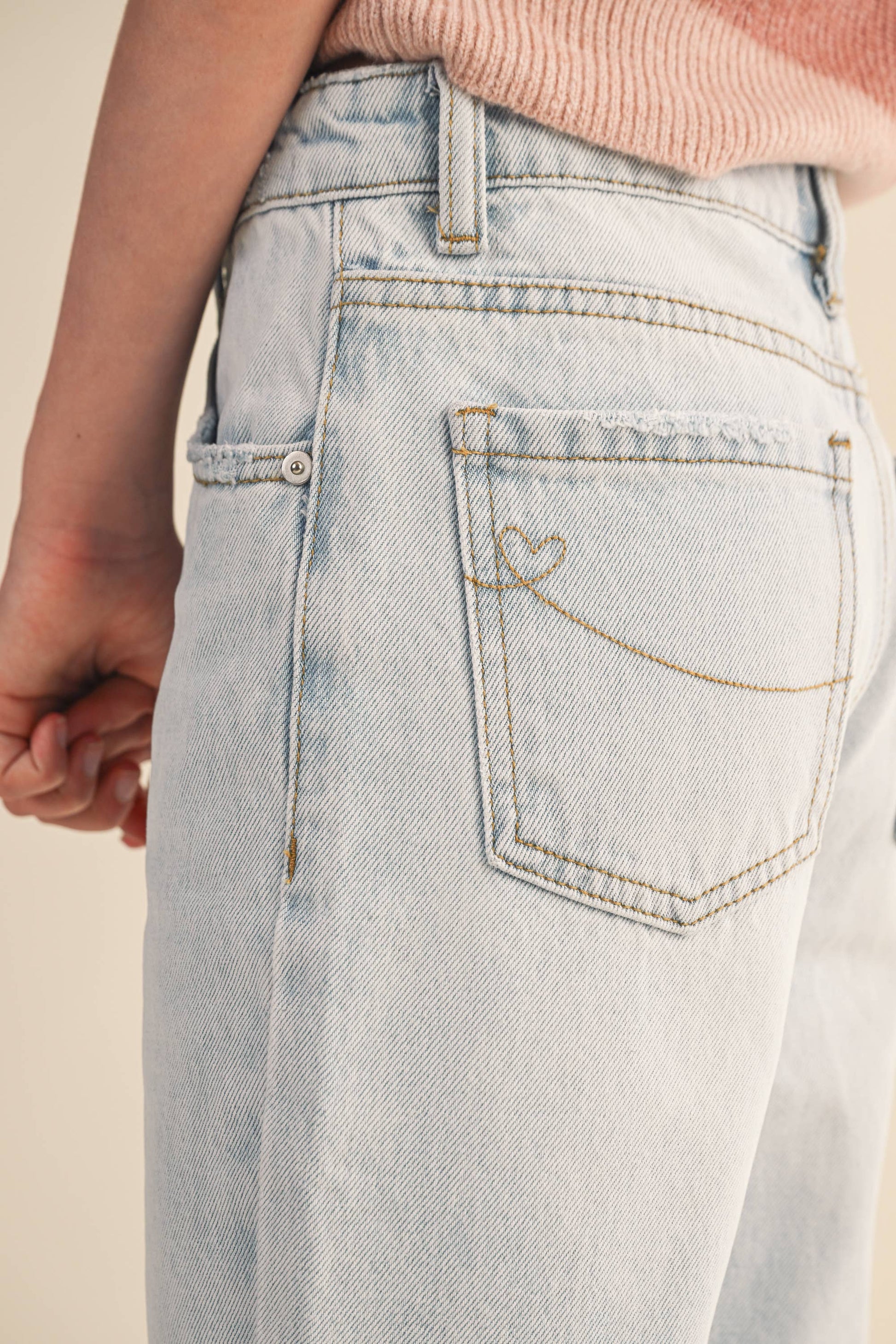 heart and arrow - TWEEN KIDS GIRLS STRAIGHT LEG DENIM PANTS (7-14)