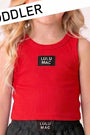 Girlie Girl Originals - TD-TK-1000 RED TODDLER SOLID TANK