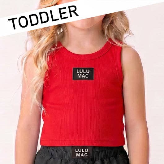 Girlie Girl Originals - TD-TK-1000 RED TODDLER SOLID TANK