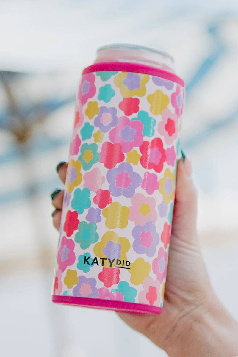 Katydid - Groovy Flowers Tall Can Cooler