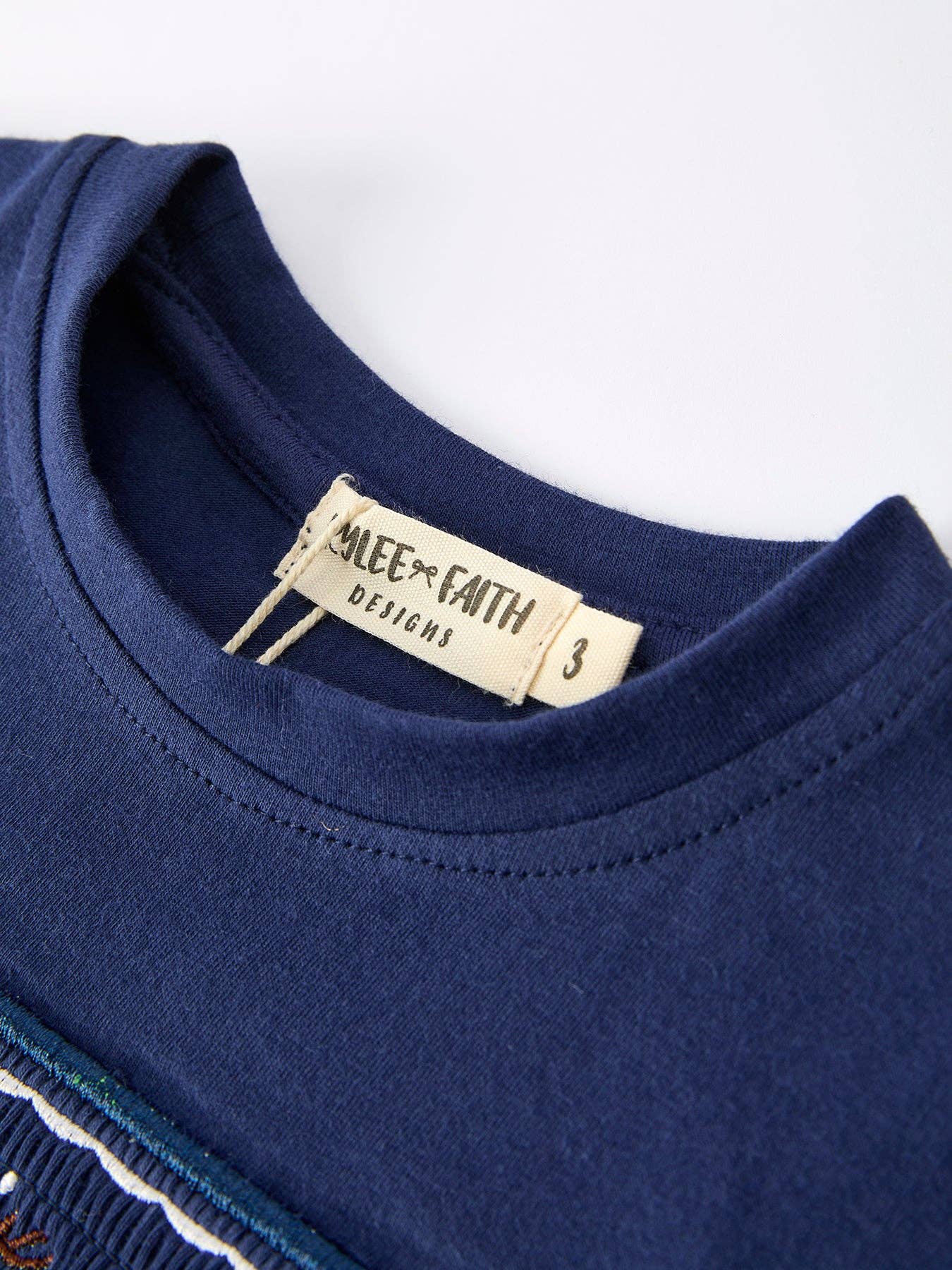 Rylee Faith Designs - Christmas Holiday Celebration Boys Set: Navy with Santa Sleigh