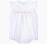 Rose Garden Collection Smocked Fly Sleeve Bubble
