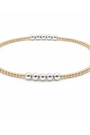 erin gray - The Hamptons Alloy 2x4 14k Gold filled with Sterling Beaded Bracelet