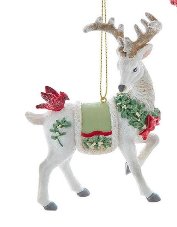 4.75" Standing Deer with Cardinal