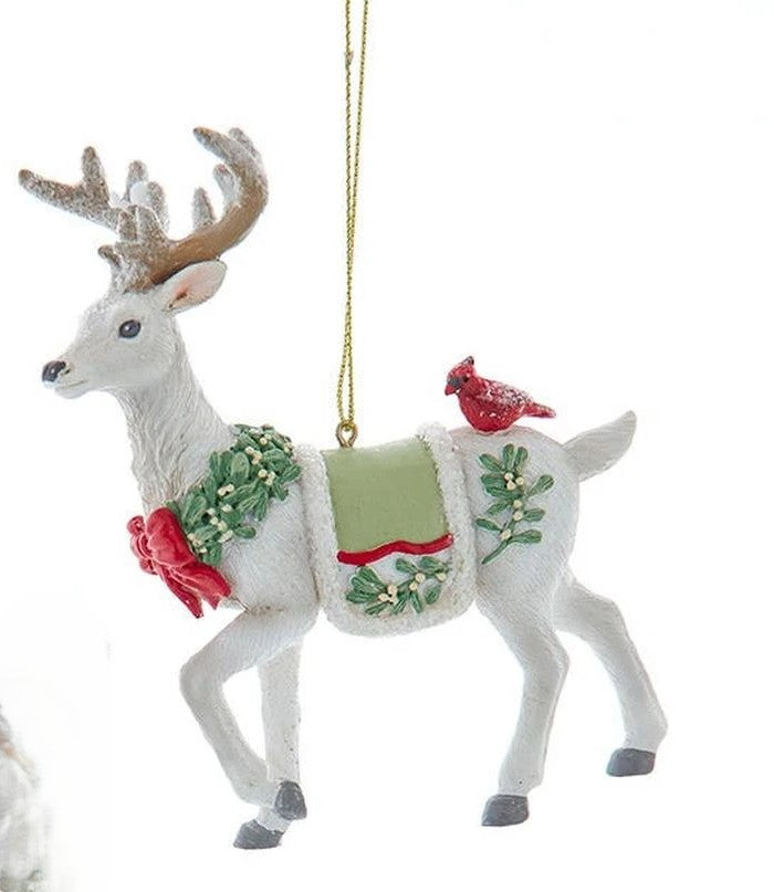 4.75" Standing Deer with Cardinal