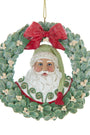 4" Mistletoe Wreath Santa