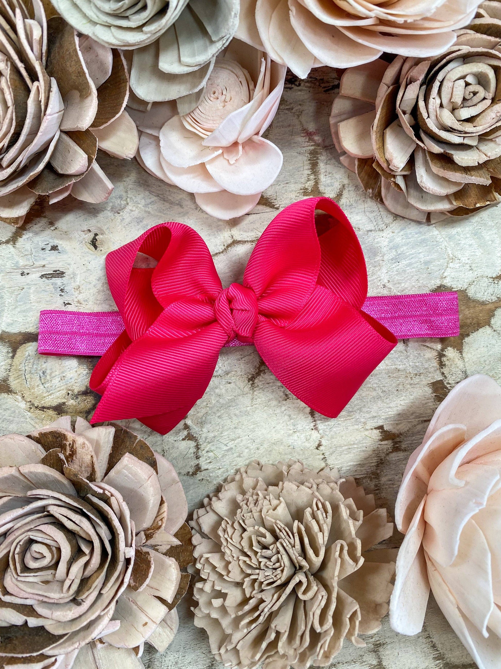 The Hair Bow Company - Essential Grosgrain Hair Bow - Headband - 4"