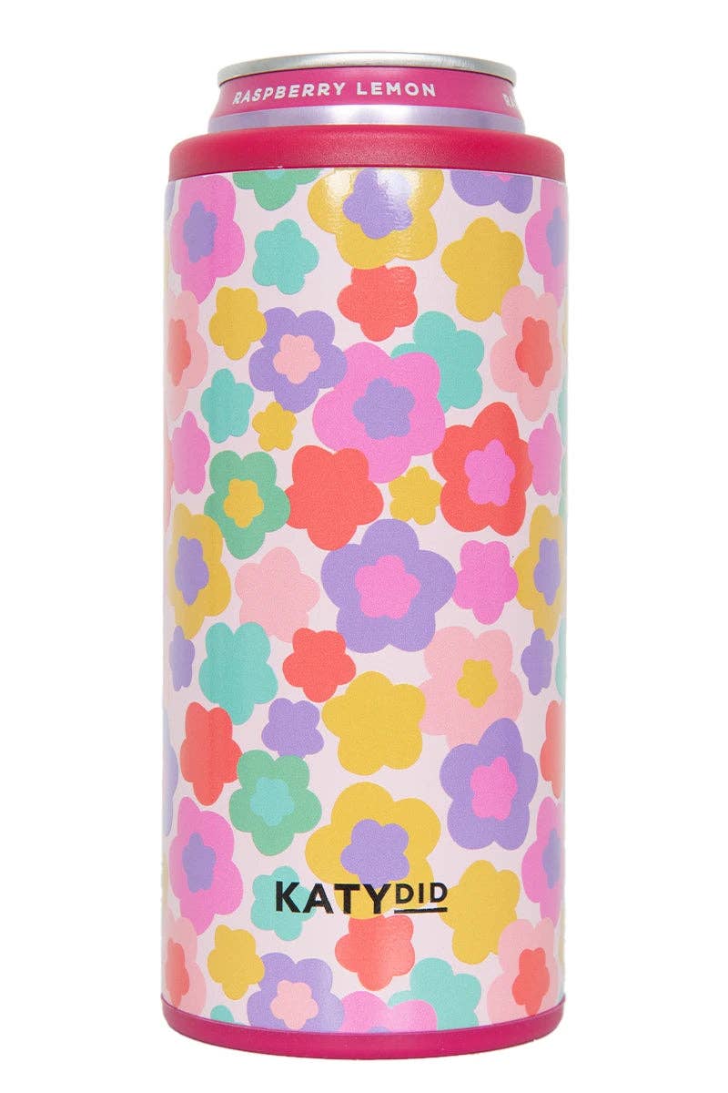 Katydid - Groovy Flowers Tall Can Cooler