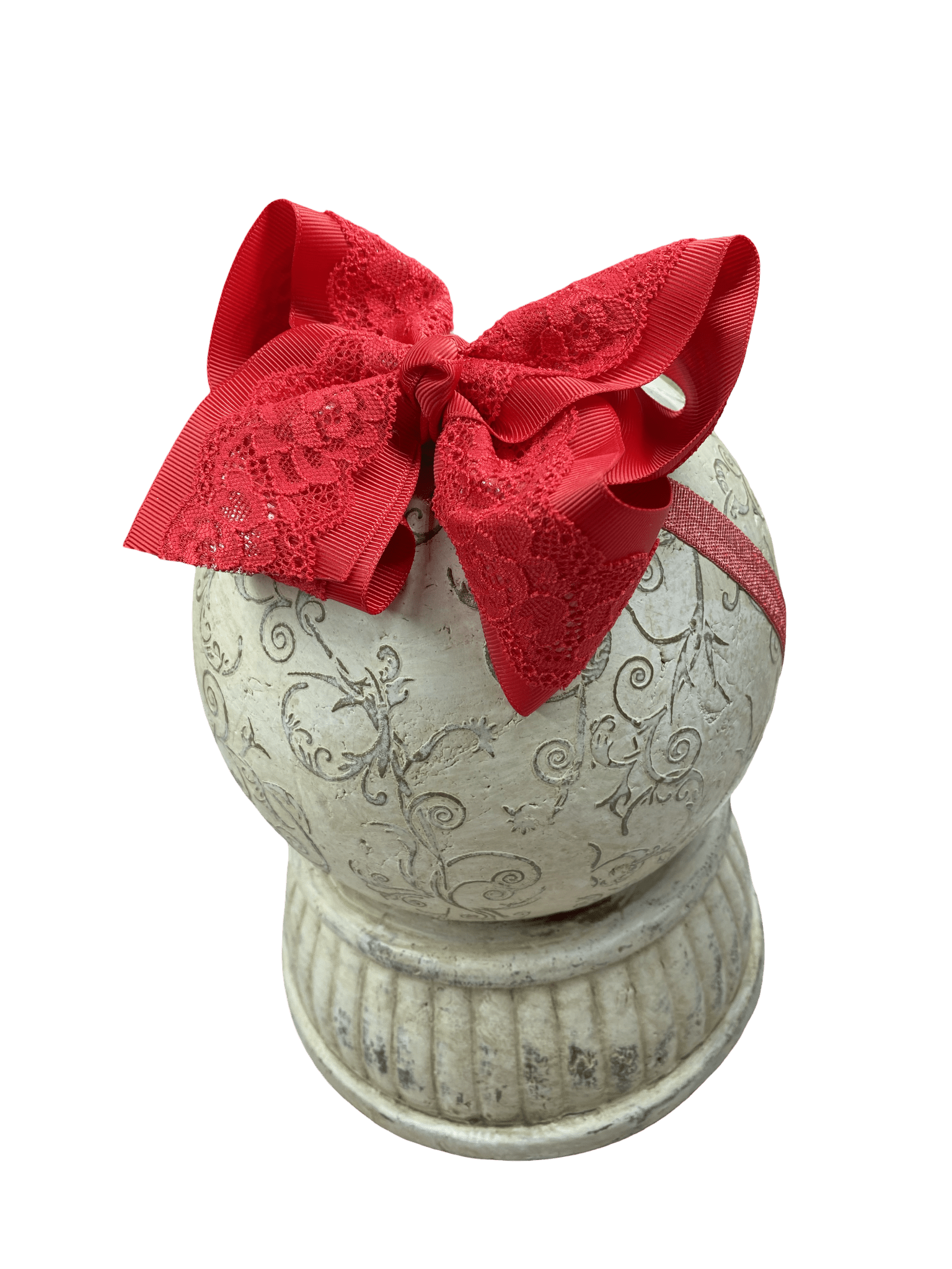 The Hair Bow Company - 4.5" Chantilly Lace Classic Hair Bow | Clip or Headband