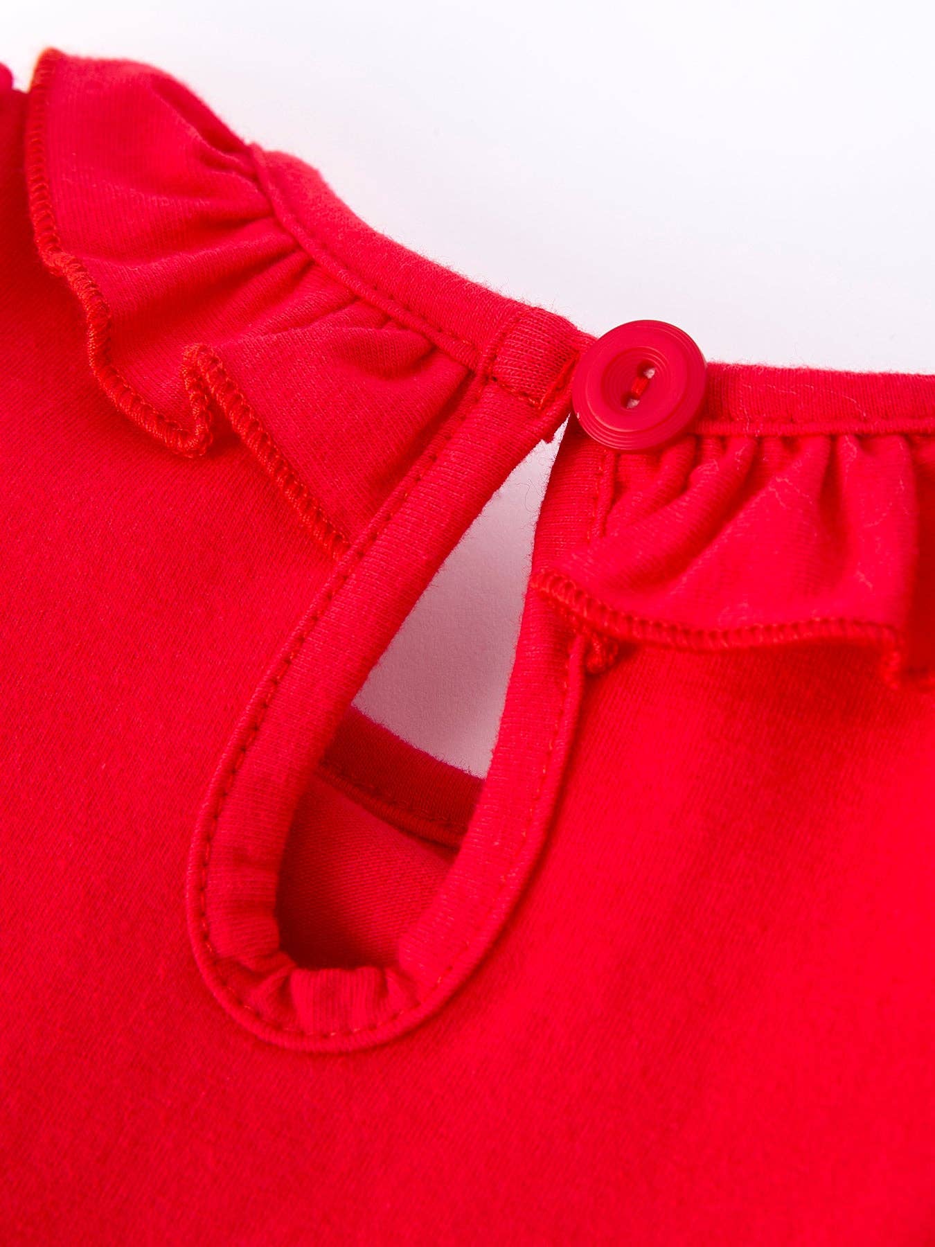 Rylee Faith Designs - Christmas Smocked Girls Romper with Green Bow and Tree Embroidery