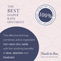 Advertisement for Noodle & Boo diaper rash ointment with text and logo on a patterned background