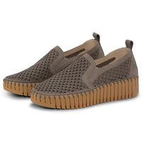 Isle Jacobsen Tulip 4078 Brown on Brown Wedge Platform Shoe