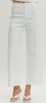 White pants on a white background