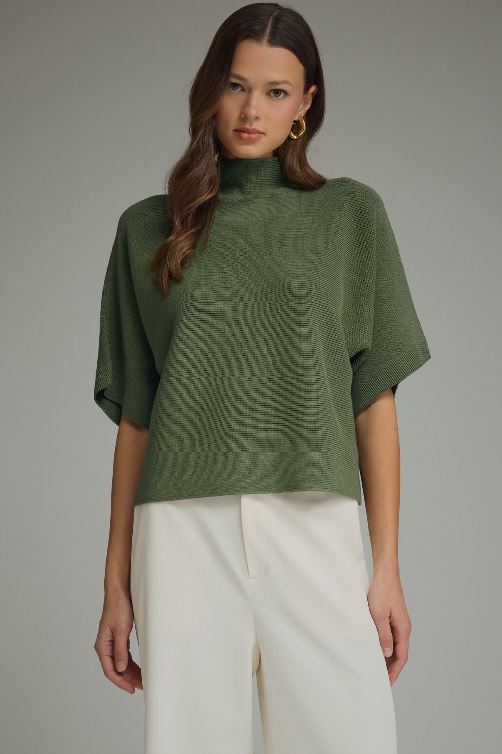 Olive Sweater Top