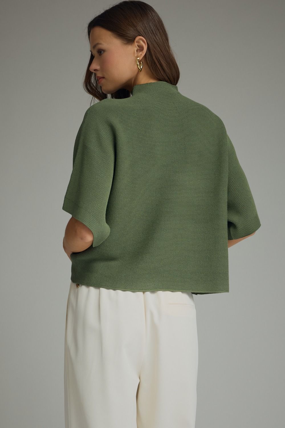 Olive Sweater Top
