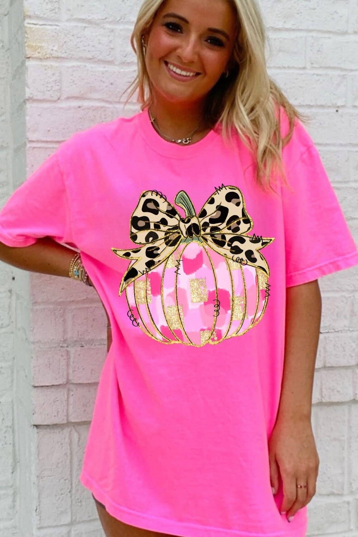 Ace of Grace - Leopard Pumpkin Tee