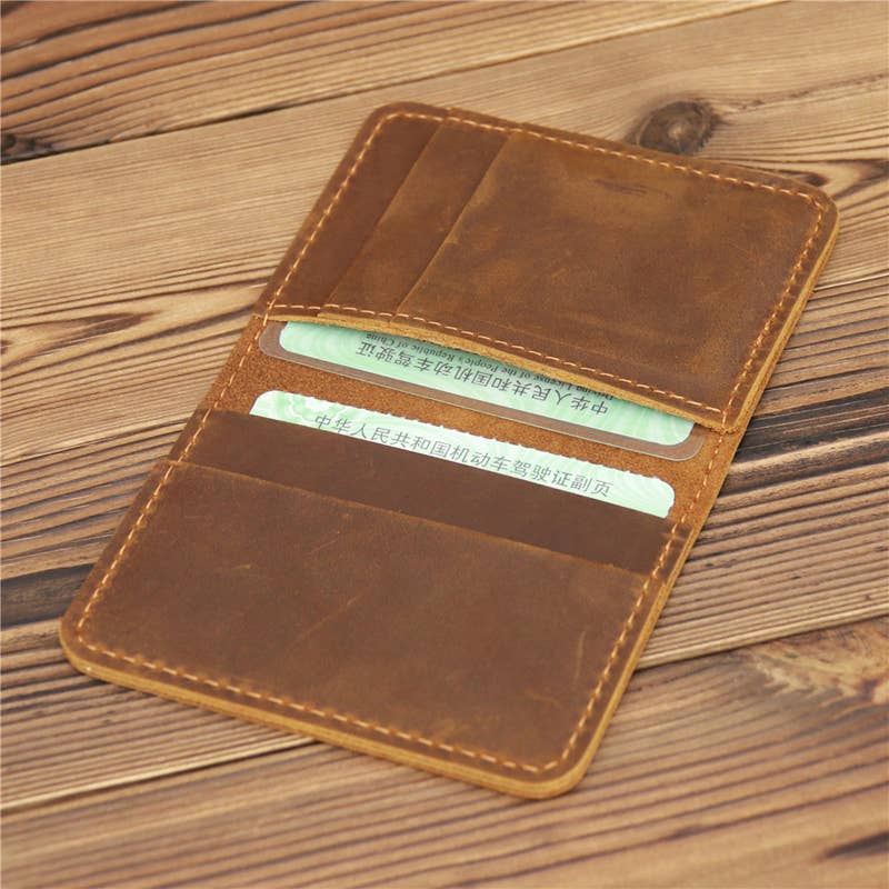 American Leather Goods - Genuine Leather Wallet, Handmade Wallet