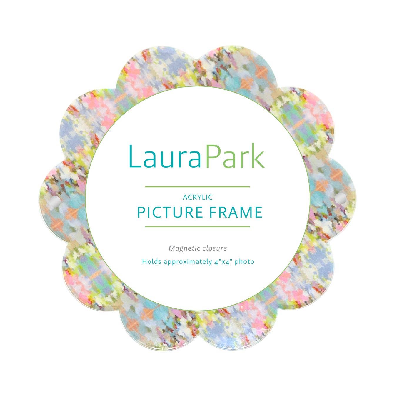 Laura Park Designs - Brooks Avenue Acrylic Round Picture Frame