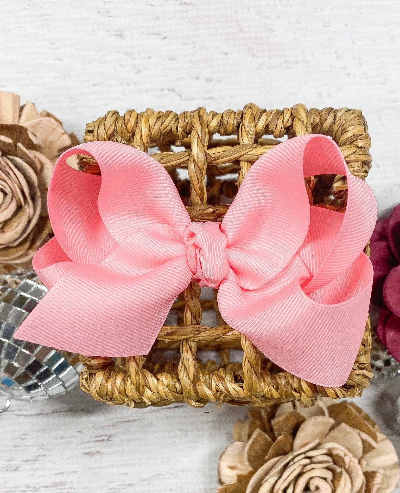The Hair Bow Company - 4" Essential Grosgrain Hair Bow | Clip or Headband