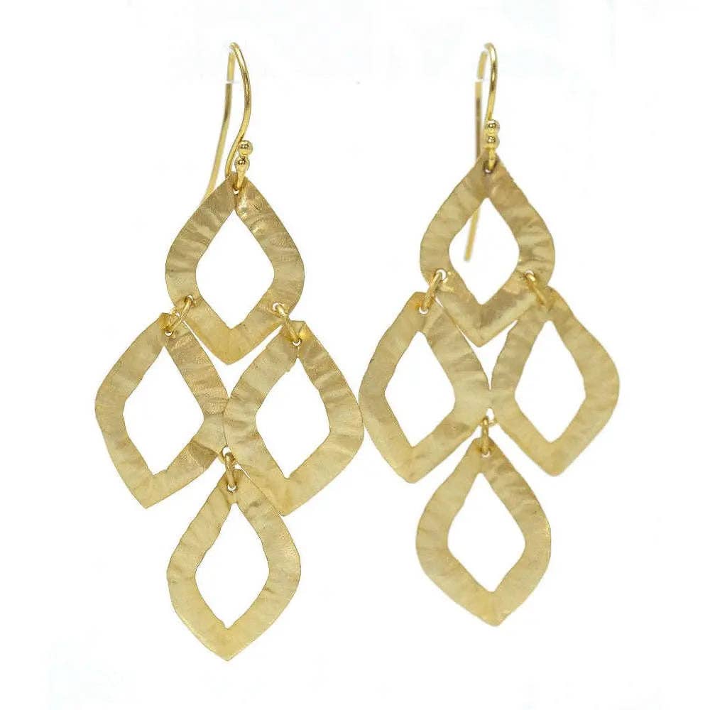 erin gray - Cabo Iris Earring in Gold Foil