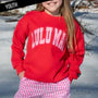 Youth Lulu Mac Red Gingham Sweatshirt