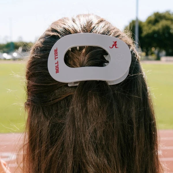 Collegiate Flat Round Hair Clip