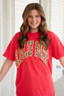 Lulu Mac Leopard Comfort Color T-shirt
