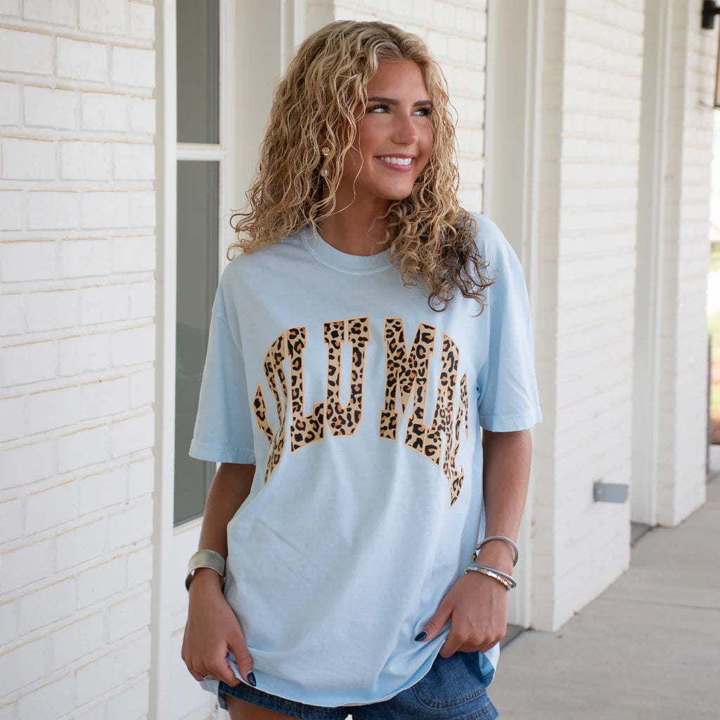 Lulu Mac Leopard Comfort Color T-shirt