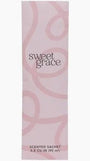 Sweet Grace scented sachet packaging with pink design